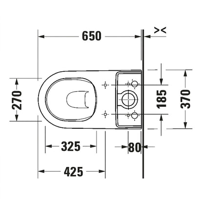 Duravit D-Neo Close-Coupled Floorstanding WC 2002090000