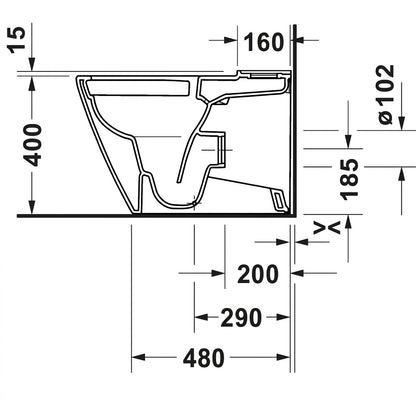 Duravit D-Neo Close-Coupled Floorstanding WC 2002090000