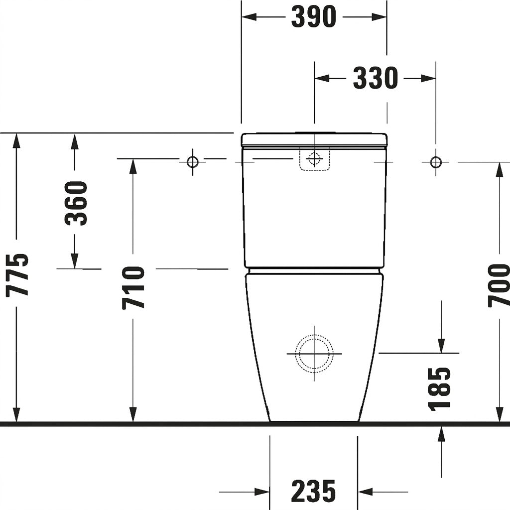 Duravit D-Neo Close-Coupled Floorstanding WC 2002090000