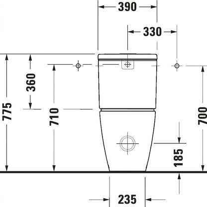 Duravit D-Neo Close-Coupled Floorstanding WC 2002090000