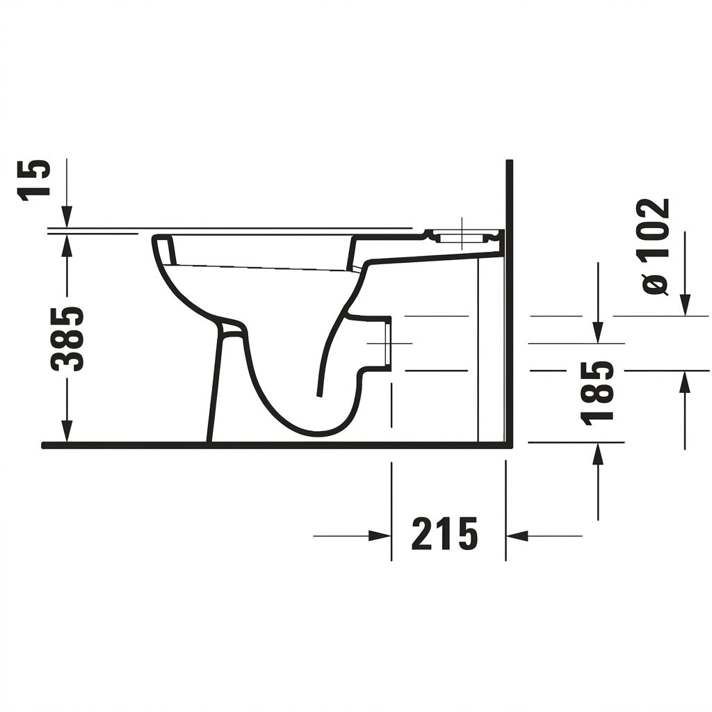 Duravit D-Code Close-Coupled Floorstanding WC 2118090000