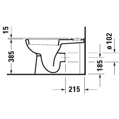 Duravit D-Code Close-Coupled Floorstanding WC 2118090000