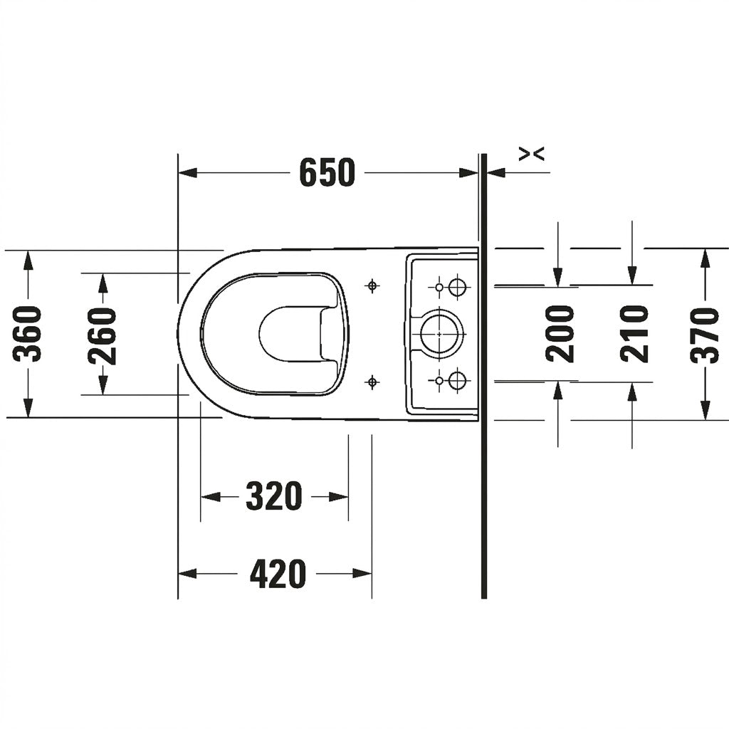 Duravit ME by Starck Close-Coupled Floorstanding WC 2170090000
