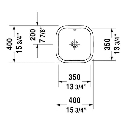 Duravit Happy D.2 Above Counter Wash Basin 2314400000