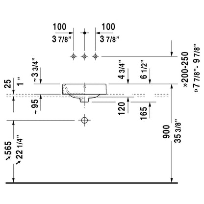 Duravit Happy D.2 Above Counter Wash Basin 2314400000