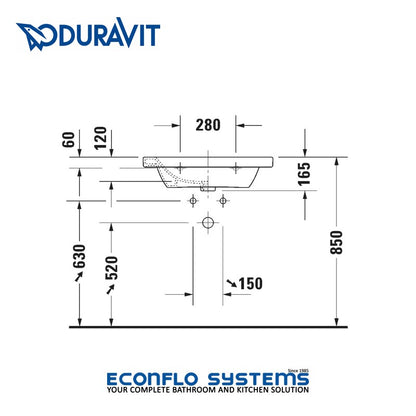 Duravit 
DuraStyle 
Furniture Wash Basin 
2320650000