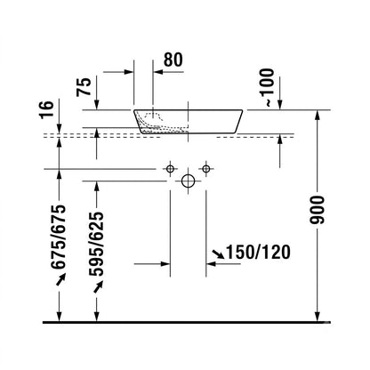 Duravit Starck 1 Above Counter Wash Basin 2322460000