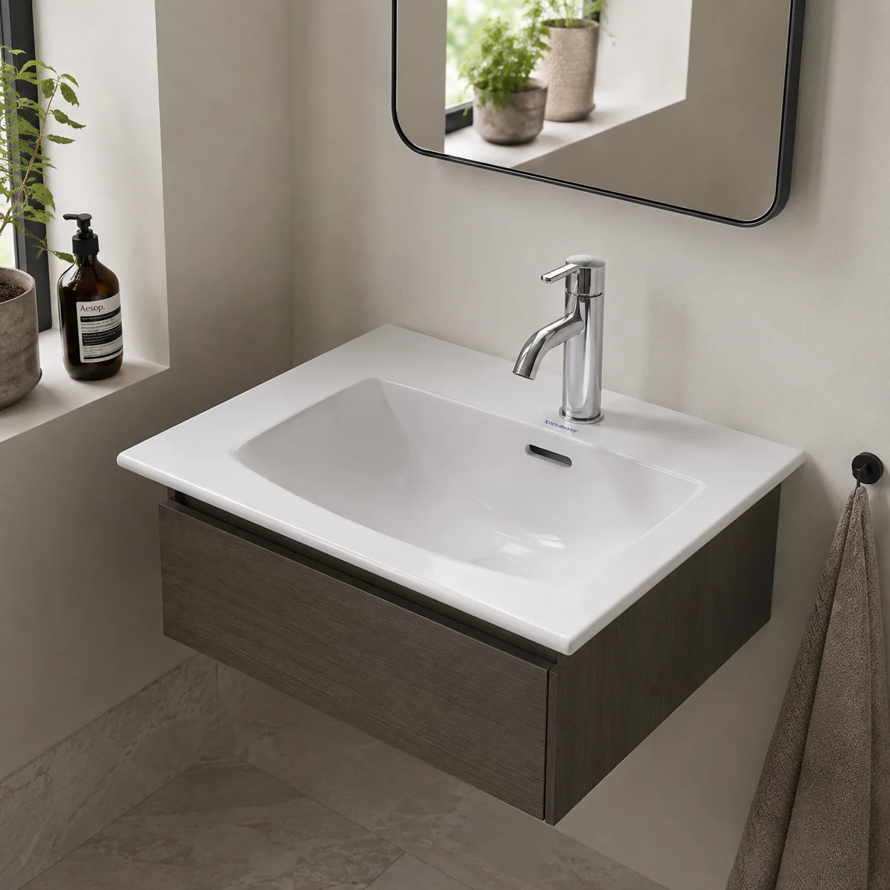 Duravit Viu Handrinse Furniture Wash Basin 2344530000