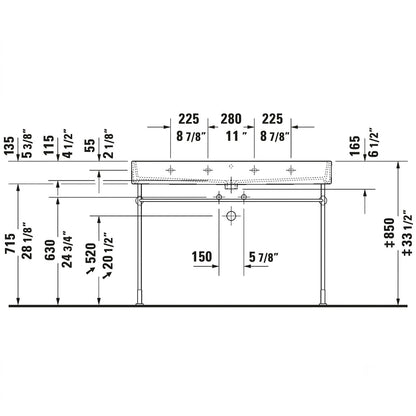 Duravit Vero Air Wall-Mounted Washbasin 2350120000 |  2350120026