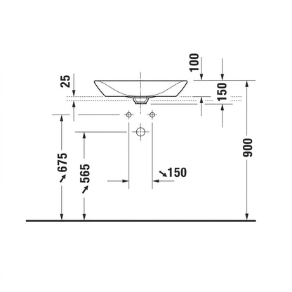Duravit Viu Above Counter Wash  Basin 2358600000