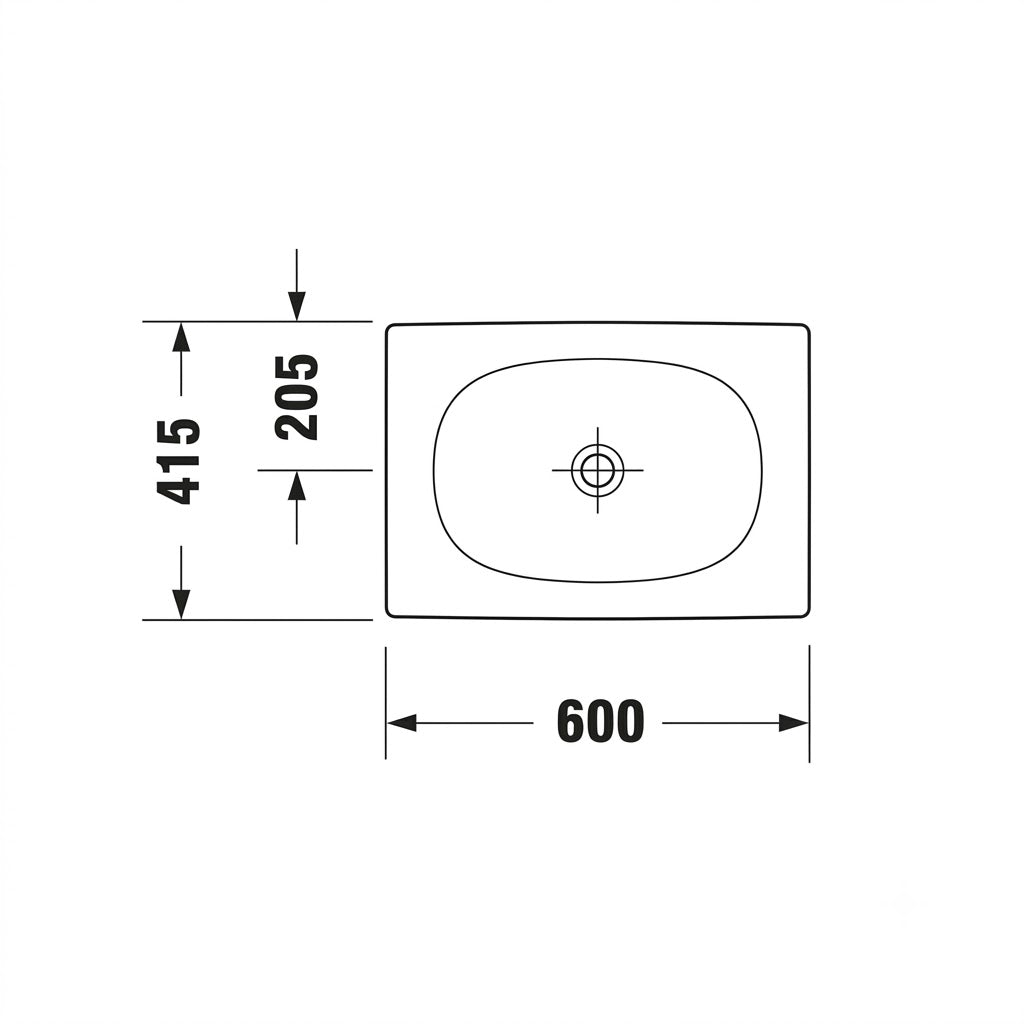 Duravit Viu Above Counter Wash  Basin 2358600000
