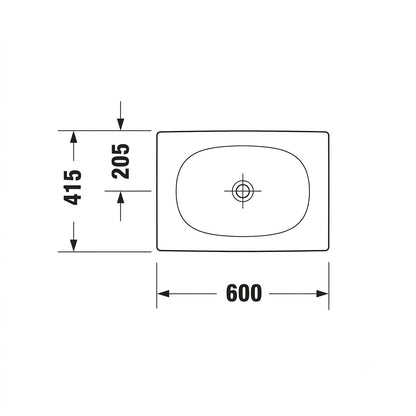 Duravit Viu Above Counter Wash  Basin 2358600000