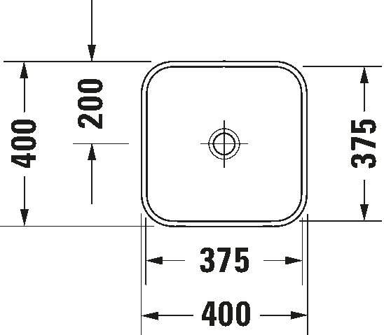 Duravit Happy D.2 Plus Above Counter Wash Basin 2359401300