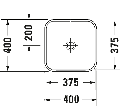 Duravit Happy D.2 Plus Above Counter Wash Basin 2359401300