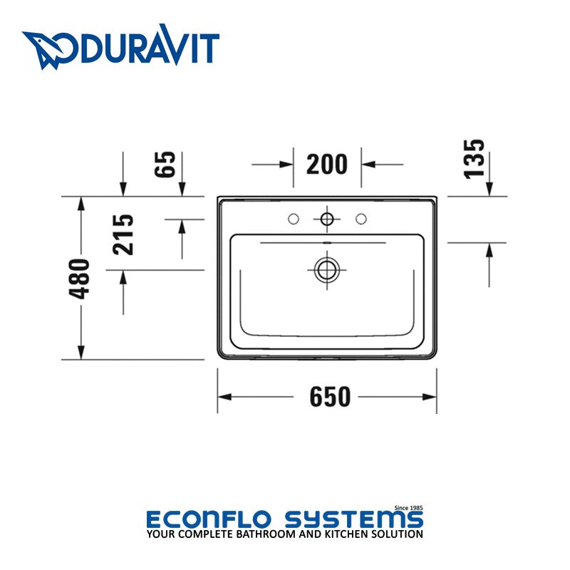 Duravit 
D-Neo Furniture Wash Basin 
2367650000