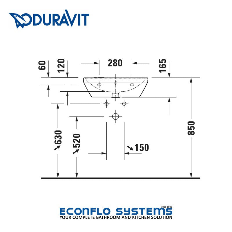 Duravit 
D-Neo Furniture Wash Basin 
2367650000