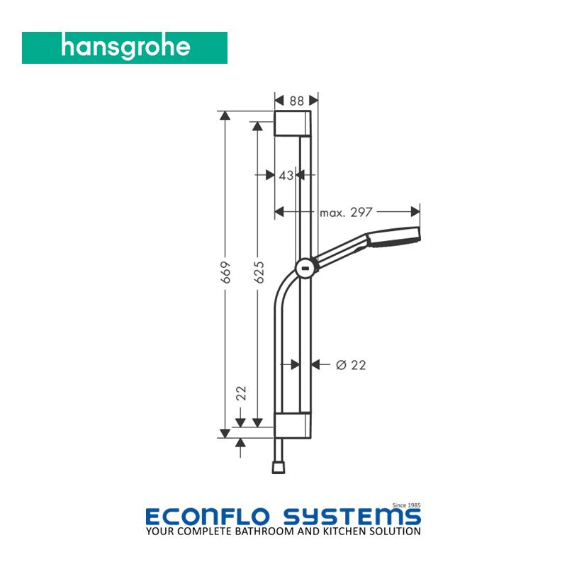 Hansgrohe Pulsify Hand Shower Set 105 24160000