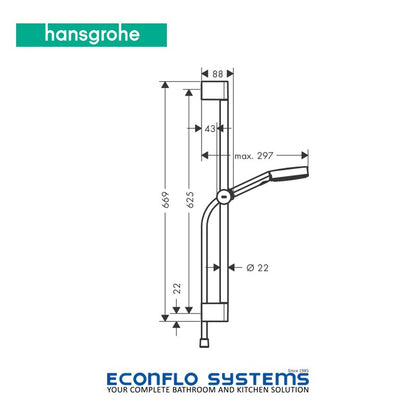 Hansgrohe Pulsify Hand Shower Set 105 24160000