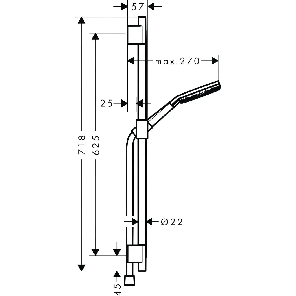 Hansgrohe Raindance Alive Select S Hand Shower Set 24602340