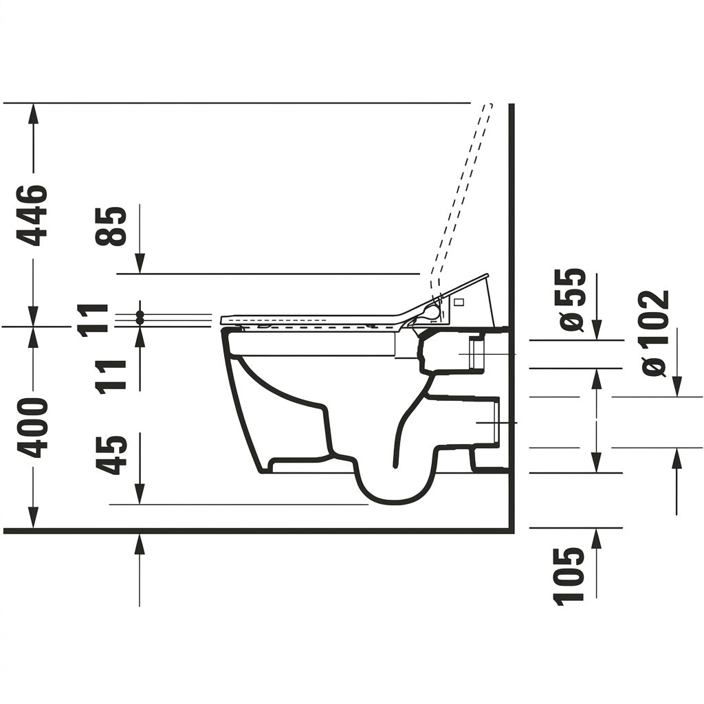 [Bundle Deal] Duravit ME by Starck SensoWash® Slim Smart Toilet Bundle 2529590000 + 611000002000300