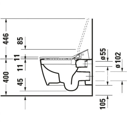[Bundle Deal] Duravit ME by Starck SensoWash® Slim Smart Toilet Bundle 2529590000 + 611000002000300