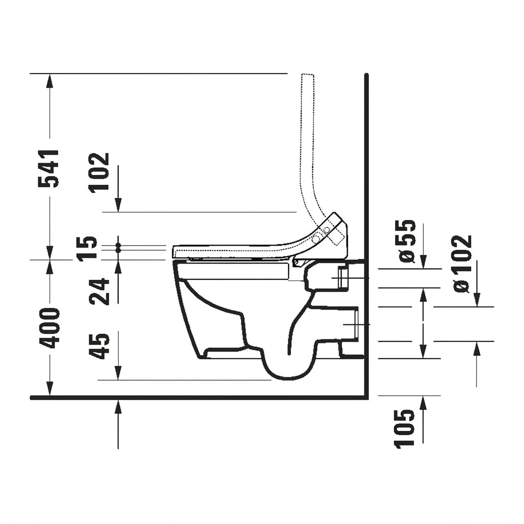 [Bundle Deal] Duravit ME by Starck SensoWash® Slim Smart Toilet Bundle 2529590000 + 611000002000300