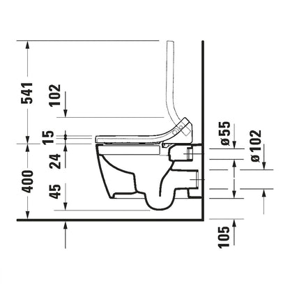 [Bundle Deal] Duravit ME by Starck SensoWash® Slim Smart Toilet Bundle 2529590000 + 611000002000300