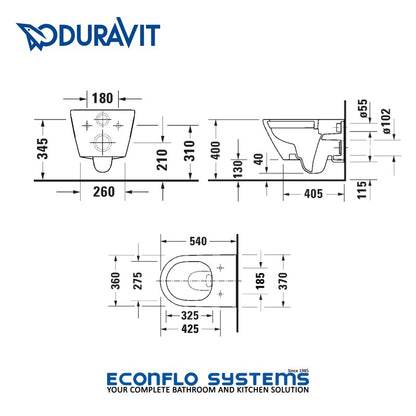 Duravit D-Neo Wall Hung WC 2578090000