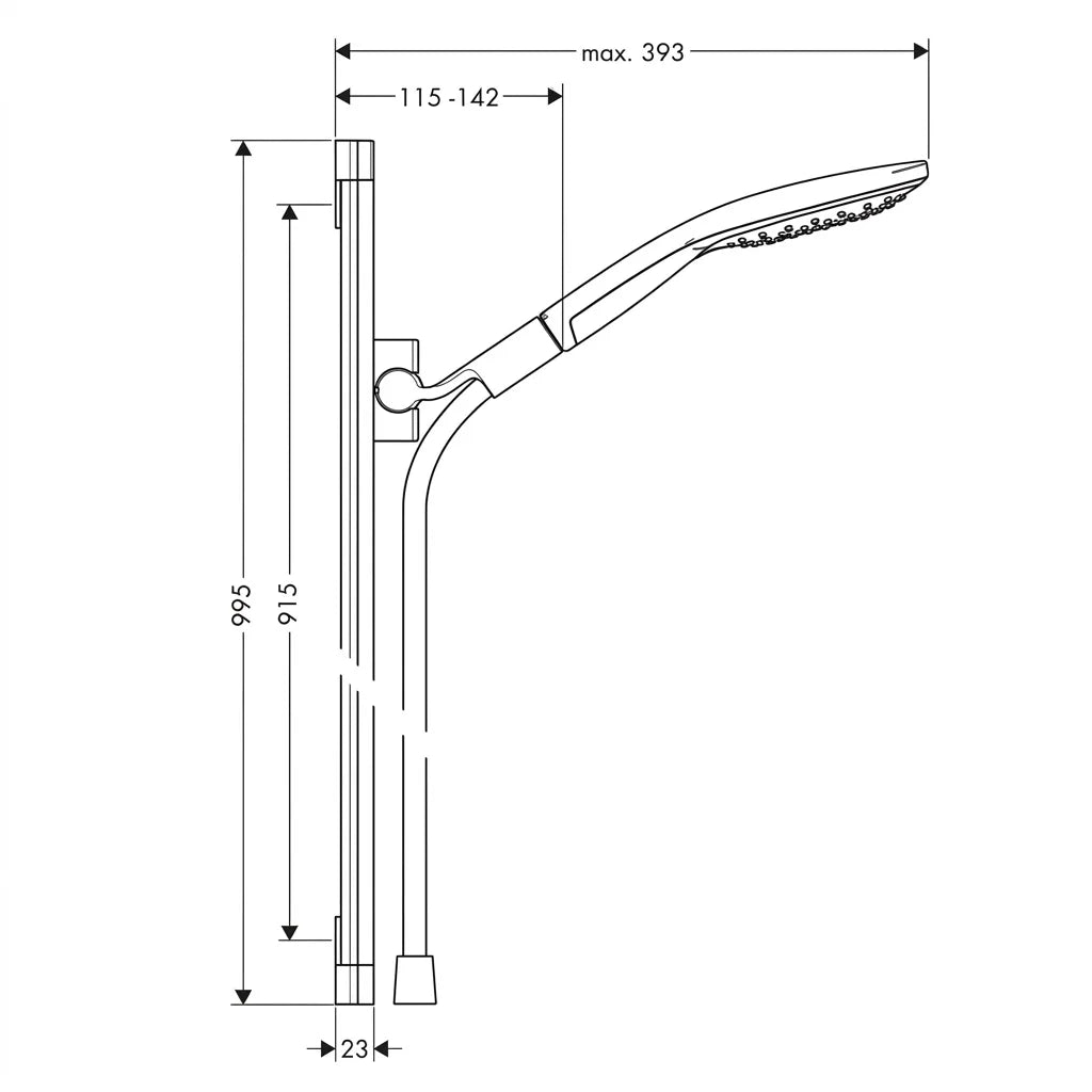 Hansgrohe Raindance Select S Shower Set 26626400
