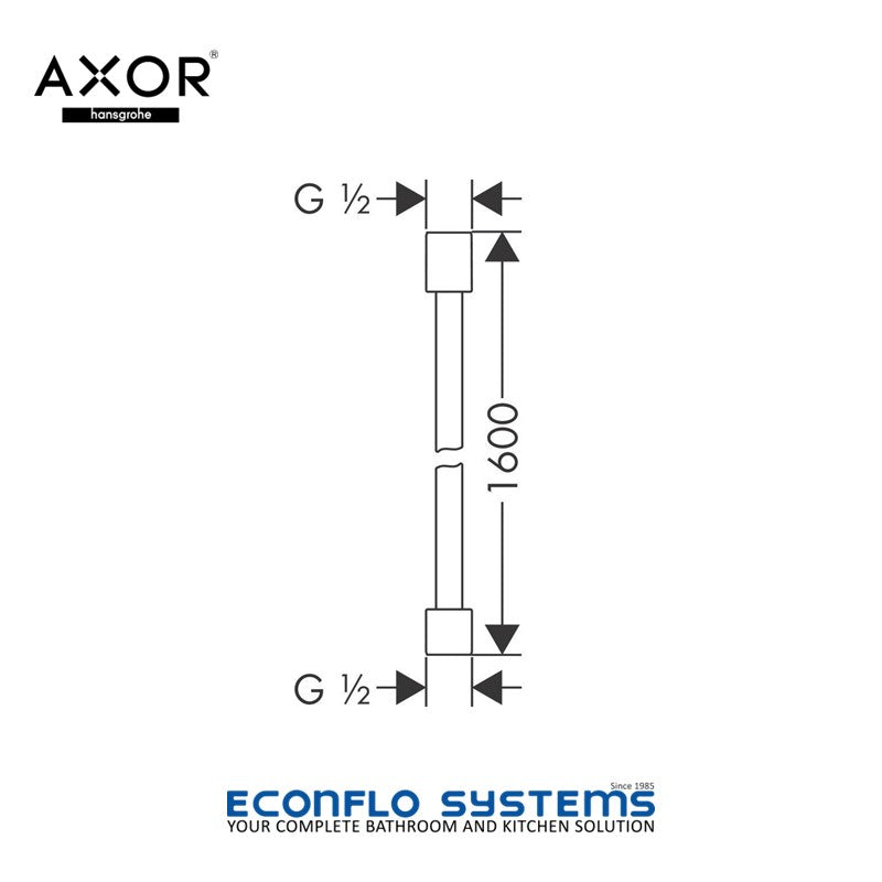 Axor Starck Metal Effect Shower Hose 28286000