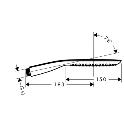 Hansgrohe PuraVida Baton Hand Shower 28558400