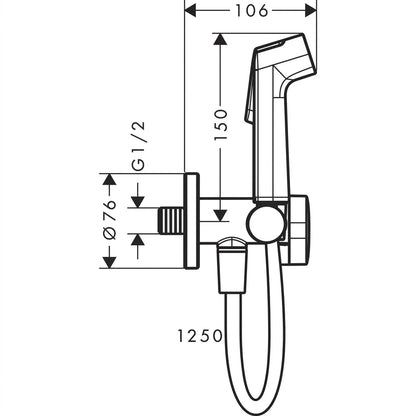 Hansgrohe Bidette Hand Shower 29230000