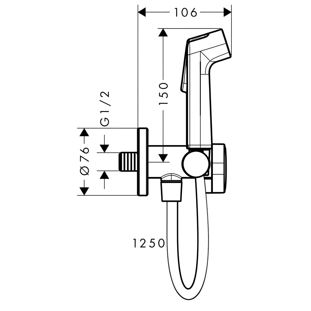 Hansgrohe Bidette Hand Shower 29230340