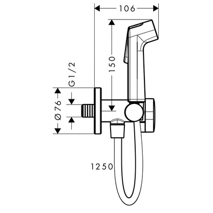 Hansgrohe Bidette Hand Shower 29230340