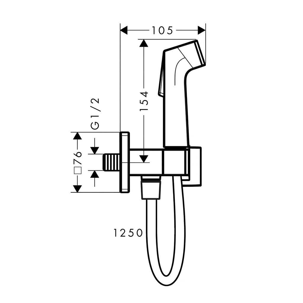 Hansgrohe Bidette Hand Shower 29231000