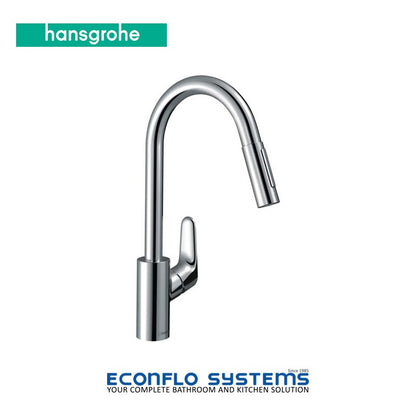 Hansgrohe Focus M41 Single Lever Kitchen Mixer W/ Pull-Out Spray Eco 31833000