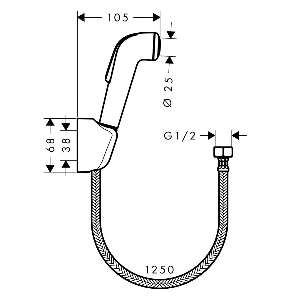 Hansgrohe Bidette Hand Shower 32127000