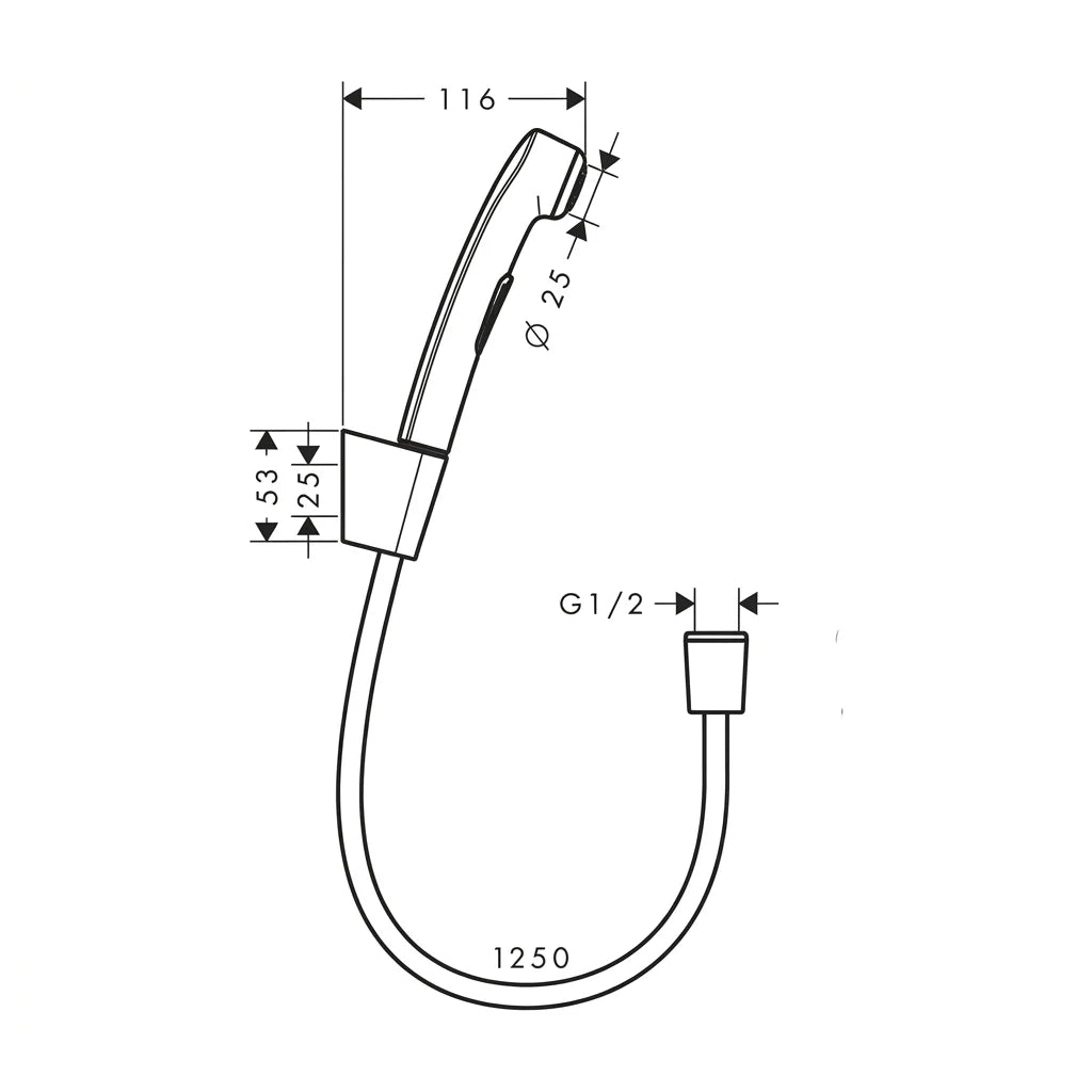 Hansgrohe Bidette Hand Shower 32129000