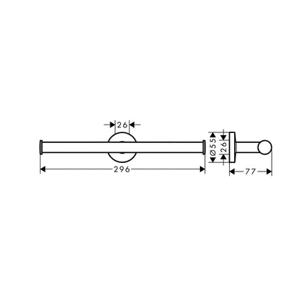 Hansgrohe Logis Universal Double Spare Roll Holder (Chrome) 41717000