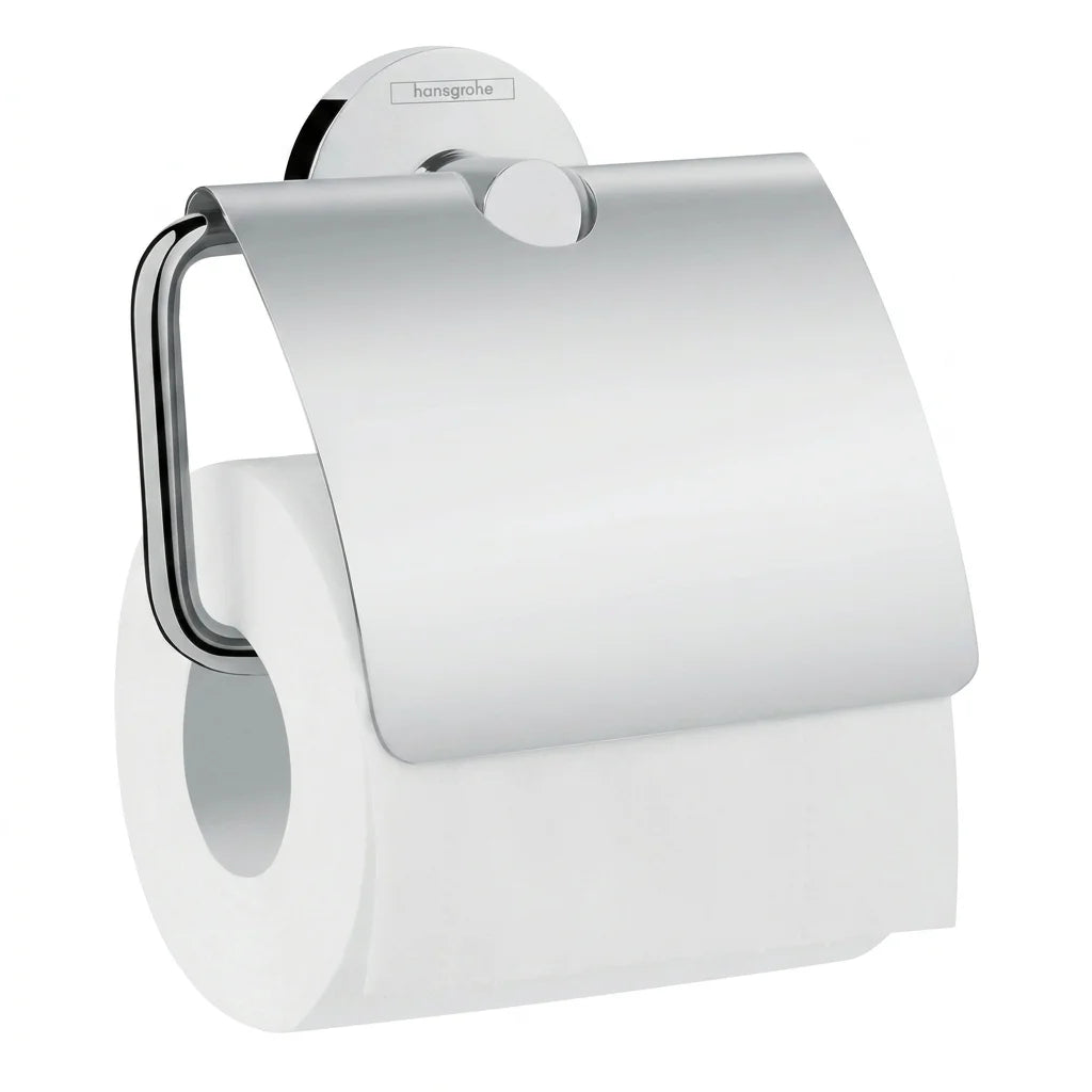 Hansgrohe Logis Universal Roll Holder with Cover (Chrome) 41723000