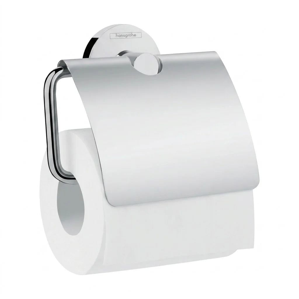 Hansgrohe Logis E Roll Holder with Cover (Chrome) 41723007