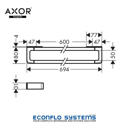 Axor Universal Accessories Rail/Bath Towel Holder 42832000