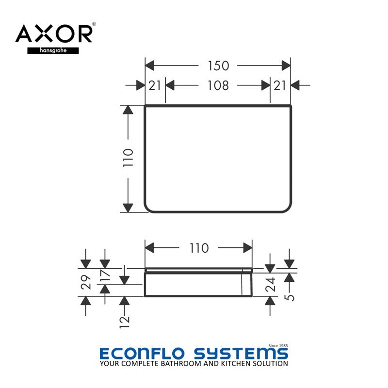 Axor Universal Accessories Shelf 42840000