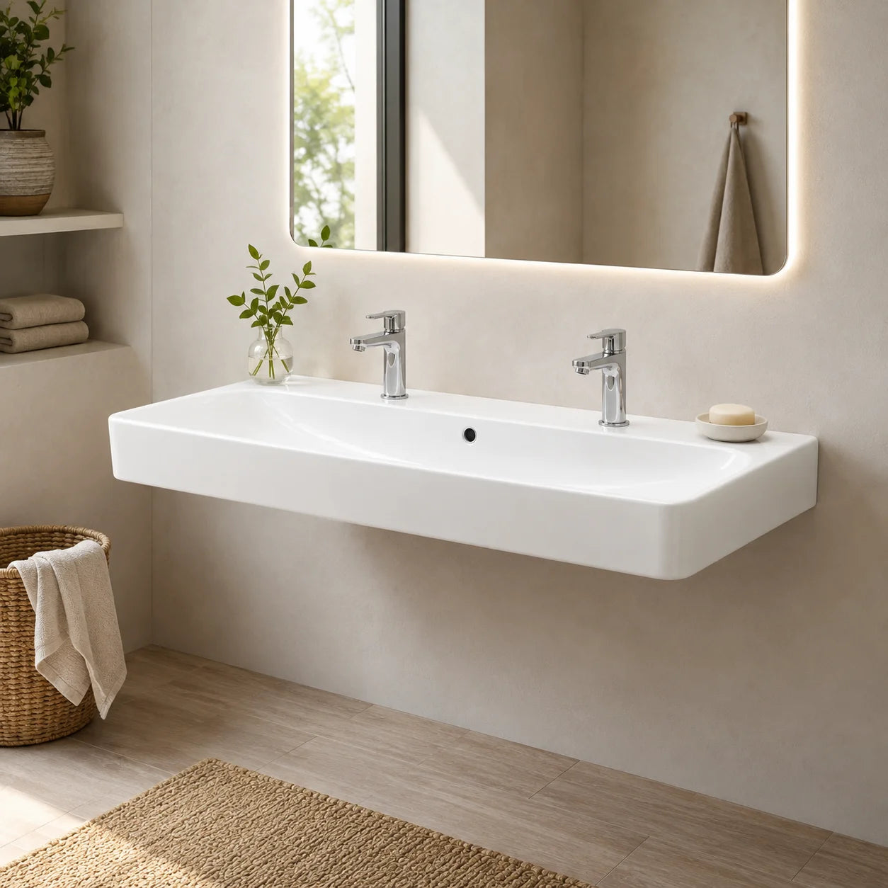 Geberit Smyle Wall Hung Wash Basin 500.253.01.1