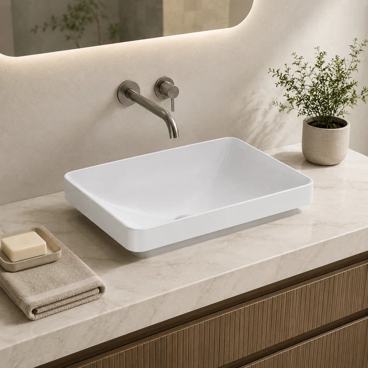Geberit VariForm Countertop Wash Basin 500.738.01.2