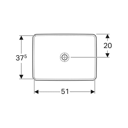 Geberit VariForm Countertop Wash Basin 500.738.01.2