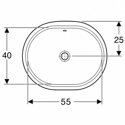 Geberit VariForm Undercounter Wash Basin 500.756.01.2