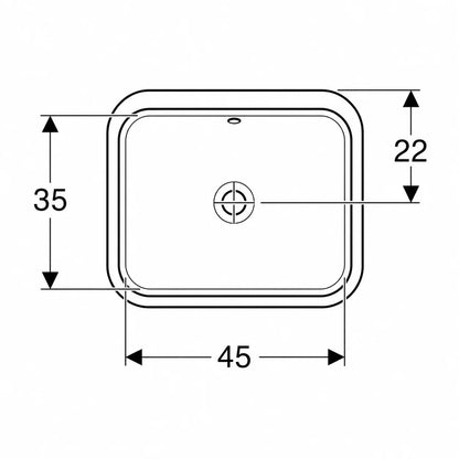 Geberit VariForm Undercounter Wash Basin 500.760.01.2