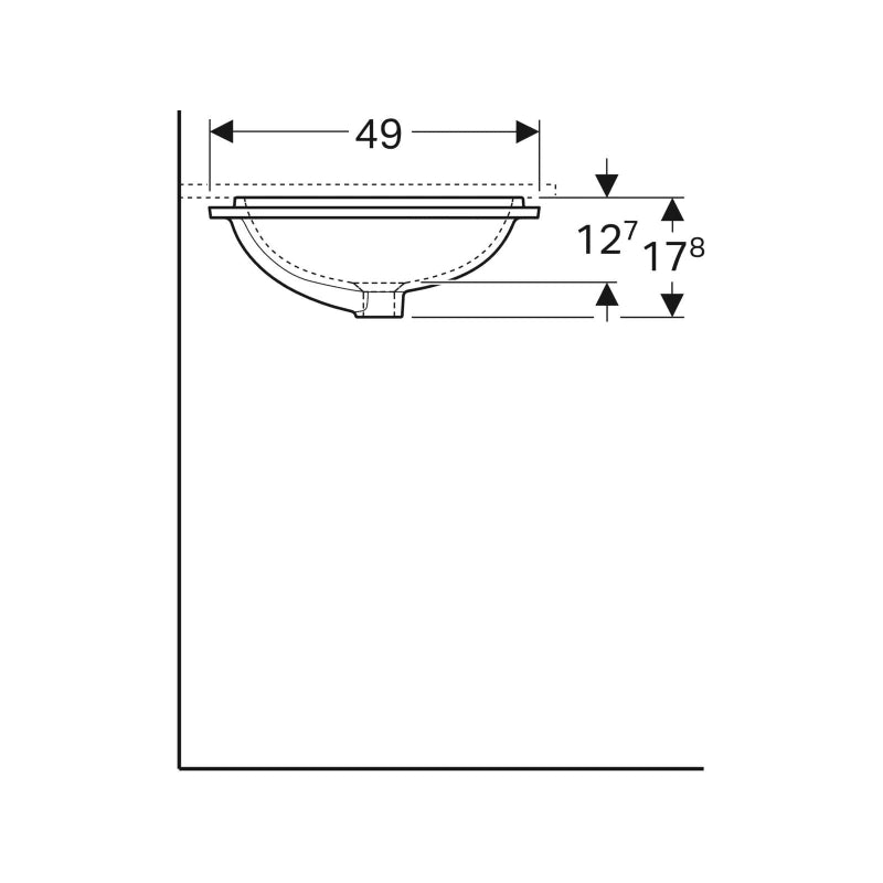 Geberit VariForm Undercounter Wash Basin 500.766.01.2
