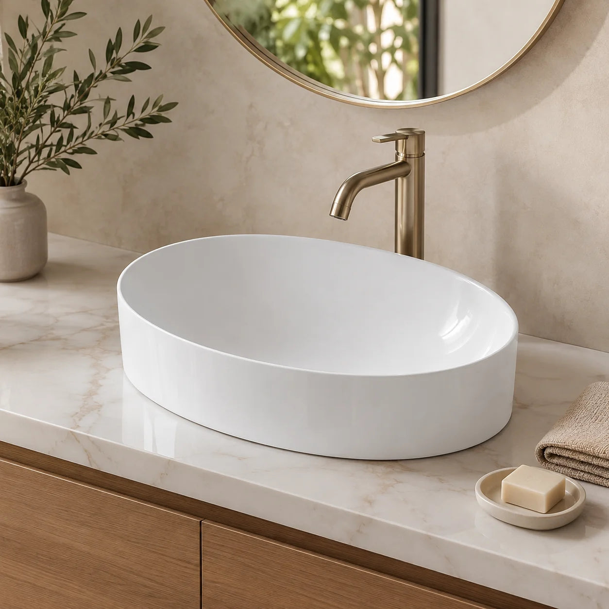 Geberit VariForm Countertop Wash Basin 500.771.01.2